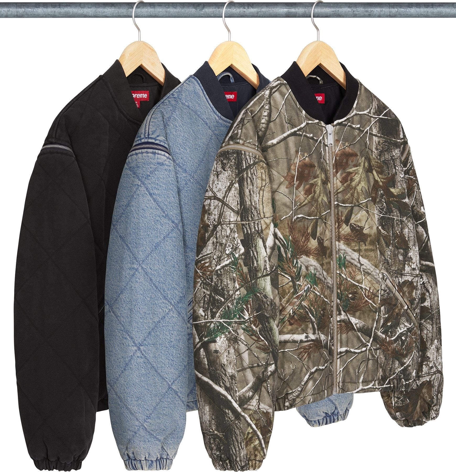 Zip-Off Sleeve Quilted Bomber Jacket